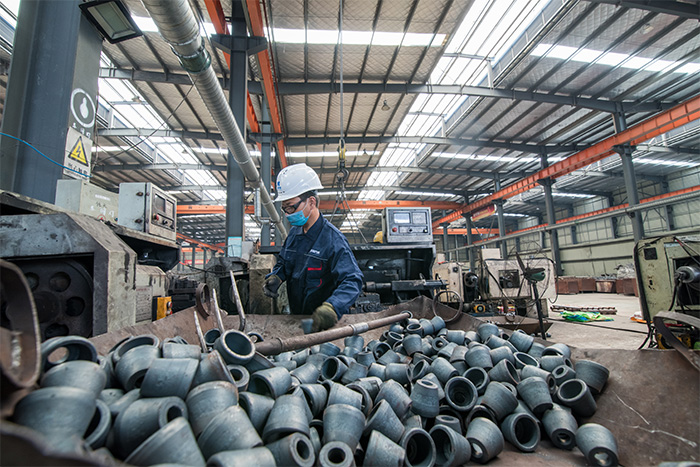 平凉网架配件-锥头加工车间